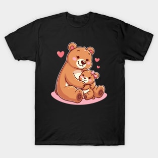 Cute Mama & Baby Bear T-Shirt